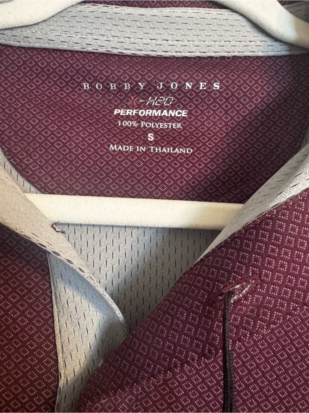 Bobby Jones Maroon Performance Polo - Picture 2 of 5